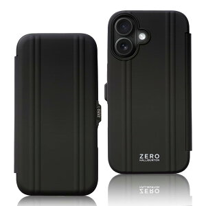 [ �[���n���o�[�g�� ] iPhone 16 �P�[�X �ϏՌ� �ČRMIL�K�i/���C�����X�[�d MagSafe �Ή� �S�ʕی� �t���J�o�[/�A�C�t�H�� 16 - UNiCASE - ZERO HALLIBURTON (�u���b�N/�蒠�^)