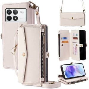 For Xiaomi POCO F6 Pro �P�[�X ���z�^ For �V���I�~ POCO F6 �v�� �蒠�^ �V�����_�[ �X�g���b�v��+�Z2�{ 5���J�[�h���[ 1���̎ʐ^���[�X�^���h�@�\ 1���̌������[ 1�̃W�b�p�[�|�P�b�g �h���E�h�R