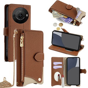 For AQUOS R8 Pro �P�[�X �蒠�^ �V�����_�[ For �A�N�I�XR8 �v�� SH-51D �J�o�[ ���z�^ ���|�� ��+�c 2�|���� �΂߂��� ���ϋ��t�� ������� �W�b�p�[���K���� �J�[�h���[ ���u�� �����O�X�g���b�v