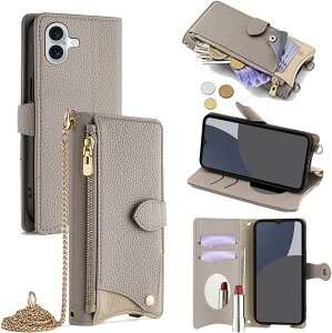 For iPhone 16 Plus �P�[�X �蒠�^ �V�����_�[ For �A�C�t�H��16 �v���X �J�o�[ ���z�^ ���|�� ��+�c 2�|���� �΂߂��� ���ϋ��t�� ������� �W�b�p�[���K���� �J�[�h���[ ���u�� �����O�X�g���b�v