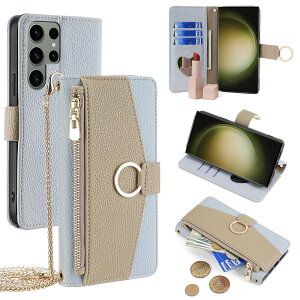 For Galaxy S23 Ultra �P�[�X �蒠�^ �V�����_�[ For �M�����N�V�[ S23 �E���g�� SC-52D/SCG20 ���z�^ �J�o�[ ���|�� �΂߂��� ���ϋ��t�� ���� ������� �����O�X�g���b�v �W�b�p�[���K���� �J�[�h���[
