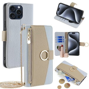 For iPhone 15 Pro �P�[�X �蒠�^ �V�����_�[ For �A�C�t�H��15 �v�� ���z�^ �J�o�[ ���|�� �΂߂��� ���ϋ��t�� ���� ������� �����O�X�g���b�v �W�b�p�[���K���� �J�[�h���[ ���u�� �㎿�Ȏ�G