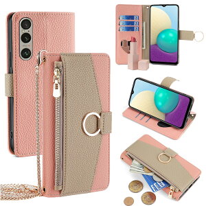 For Xperia 1 VI �P�[�X �蒠�^ �V�����_�[ For �G�N�X�y���A1 vi Mark-6 SO-51E/SOG13 ���z�^ �J�o�[ ���|�� �΂߂��� ���ϋ��t�� ���� ������� �����O�X�g���b�v �W�b�p�[���K���� �J�[�h���[ ���u��