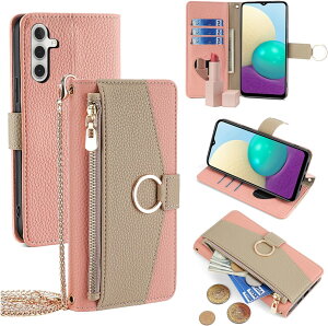 For Galaxy A56 5G �P�[�X �蒠�^ �V�����_�[ For �M�����N�V�[A36 SC-54F/SCG34 ���z�^ �J�o�[ ���|�� �΂߂��� ���ϋ��t�� ���� ������� �����O�X�g���b�v �W�b�p�[���K���� �J�[�h���[ ���u�� �㎿