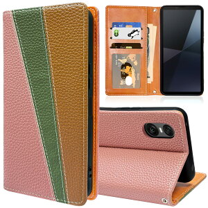 Sony Xperia 10 vi �P�[�X �蒠�^ SO-52E SOG14 XQ-ES44 �J�[�h���[ ���z�^ �J�o�[ �G�N�X�y���A10vi �ϏՌ� �L�b�N�X�^���h�@�\ �X�}�z�P�[�X PU���� TPU�f�� ���^ �y�� �g�уJ�o�[ �X�g���b�v�z�[���t ��