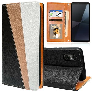 Sony Xperia 10 vi �P�[�X �蒠�^ SO-52E SOG14 XQ-ES44 �J�[�h���[ ���z�^ �J�o�[ �G�N�X�y���A10vi �ϏՌ� �L�b�N�X�^���h�@�\ �X�}�z�P�[�X PU���� TPU�f�� ���^ �y�� �g�уJ�o�[ �X�g���b�v�z�[���t �u