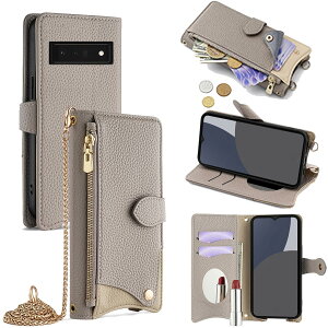 For Google Pixel 6 Pro �P�[�X �蒠�^ �V�����_�[ For �O�[�O�� �s�N�Z��6 �v�� �J�o�[ ���z�^ ���|�� ��+�c 2�|���� �΂߂��� ���ϋ��t�� ������� �W�b�p�[���K���� �J�[�h���[ ���u�� �����O�X�g