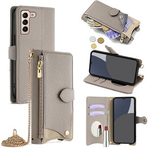 For Galaxy S22 �P�[�X �蒠�^ �V�����_�[ For �M�����N�V�[ S22 5G SC-51C/SCG13 �J�o�[ ���z�^ ���|�� ��+�c 2�|���� �΂߂��� ���ϋ��t�� ������� �W�b�p�[���K���� �J�[�h���[ ���u�� �����O�X�g��