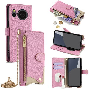 For AQUOS Sense 8 �P�[�X �蒠�^ �V�����_�[ For �A�N�I�X �Z���X8 SH-54D/SHG11 �J�o�[ ���z�^ ���|�� ��+�c 2�|���� �΂߂��� ���ϋ��t�� ������� �W�b�p�[���K���� �J�[�h���[ ���u�� �����O�X�g��