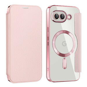 MuZiF Google Pixel 9a �p �P�[�X �蒠�^ Magsafe�Ή� �N���A �w�� ���� ������PU���U�[ �i�v���� �}�O�l�b�g �X�}�z�P�[�X �J�[�h���[�A�l�C���z�^ �J�o�[ �y�� �s�N�Z�� 9a �p �蒠�J�o�[ (Pixel 9a�p,