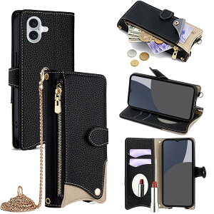 For iPhone 16 �P�[�X �蒠�^ �V�����_�[ For �A�C�t�H��16 �J�o�[ ���z�^ ���|�� ��+�c 2�|���� �΂߂��� ���ϋ��t�� ������� �W�b�p�[���K���� �J�[�h���[ ���u�� �����O�X�g���b�v �ω��� PU��