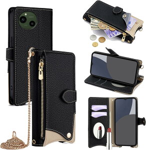 For AQUOS R10 �P�[�X �蒠�^ �V�����_�[ For �A�N�I�XR10 SH-51F �J�o�[ ���z�^ ���|�� ��+�c 2�|���� �΂߂��� ���ϋ��t�� ������� �W�b�p�[���K���� �J�[�h���[ ���u�� �����O�X�g���b�v �ω��� P