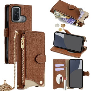 For OPPO Reno 5A �P�[�X �蒠�^ �V�����_�[ For �I�b�|���m 5A �J�o�[ ���z�^ ���|�� ��+�c 2�|���� �΂߂��� ���ϋ��t�� ������� �W�b�p�[���K���� �J�[�h���[ ���u�� �����O�X�g���b�v �ω��� PU