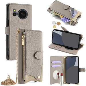 For AQUOS Sense 8 �P�[�X �蒠�^ �V�����_�[ For �A�N�I�X �Z���X8 SH-54D/SHG11 �J�o�[ ���z�^ ���|�� ��+�c 2�|���� �΂߂��� ���ϋ��t�� ������� �W�b�p�[���K���� �J�[�h���[ ���u�� �����O�X�g��