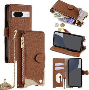 For Google Pixel 7 �P�[�X �蒠�^ �V�����_�[ For �O�[�O�� �s�N�Z�� 7 �J�o�[ ���z�^ ���|�� ��+�c 2�|���� �΂߂��� ���ϋ��t�� ������� �W�b�p�[���K���� �J�[�h���[ ���u�� �����O�X�g���b�v