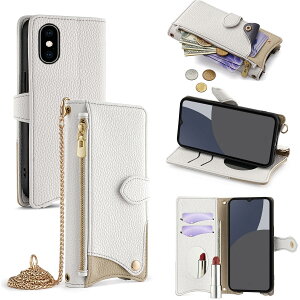For iPhone XS �P�[�X �蒠�^ �V�����_�[ For iPhone X �J�o�[ ���z�^ ���|�� ��+�c 2�|���� �΂߂��� ���ϋ��t�� ������� �W�b�p�[���K���� �J�[�h���[ ���u�� �����O�X�g���b�v �ω��� PU���U�[ �h
