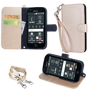 wisers �炭�炭�X�}�[�g�t�H�� F-42A / me F-01L �Ή� �蒠�^�X�}�z�P�[�X (�S�[���h) ���E���₷�� (�J�[�h�z���_�[/�X�^���h�@�\�t��) �X�g���b�v 2��t�� (�n���h�X�g���b�v/�l�b�N�X�g���b�v)