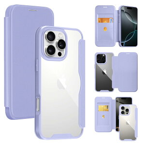 Guokaien iPhone16 Pro Max �p�� �P�[�X �蒠�^ �N���A �w�� ���� ��Phone16 pro max �X�}�z�P�[�X �J�o�[ �y�� ������PU���U�[+PC�p�l��+TPU�o���p�[ �i�v���� �}�O�l�b�g �J�[�h���[ �l�C���z�^ �A�C�t�H