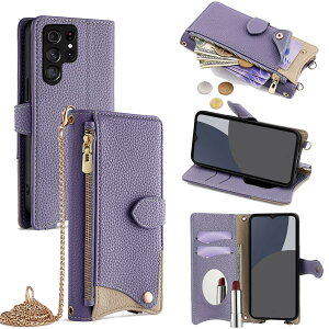 For Galaxy S22 Ultra �P�[�X �蒠�^ �V�����_�[ For �M�����N�V�[ S22 Ultra SC-52C/SCG14 �J�o�[ ���z�^ ���|�� ��+�c 2�|���� �΂߂��� ���ϋ��t�� ������� �W�b�p�[���K���� �J�[�h���[ ���u�� �����O