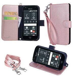 wisers �炭�炭�X�}�[�g�t�H�� F-42A / me F-01L �Ή� �蒠�^�X�}�z�P�[�X (���[�Y�S�[���h) ���E���₷�� (�J�[�h�z���_�[/�X�^���h�@�\�t��) �X�g���b�v 2��t�� (�n���h�X�g���b�v/�l�b�N�X�g