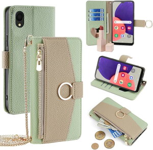 For Galaxy A23 5G �P�[�X �蒠�^ �V�����_�[ For �M�����N�V�[ A23 5G SC-56C/SCG18 ���z�^ �J�o�[ ���|�� �΂߂��� ���ϋ��t�� ���� ������� �����O�X�g���b�v �W�b�p�[���K���� �J�[�h���[ ���u�� ��