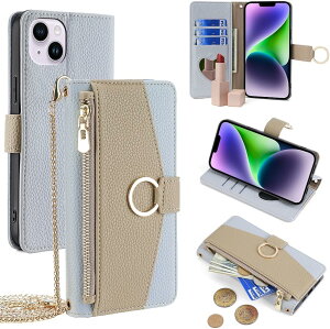 For iPhone 14 Plus �P�[�X �蒠�^ �V�����_�[ For �A�C�t�H��14 �v���X ���z�^ �J�o�[ ���|�� �΂߂��� ���ϋ��t�� ���� ������� �����O�X�g���b�v �W�b�p�[���K���� �J�[�h���[ ���u�� �㎿�Ȏ�