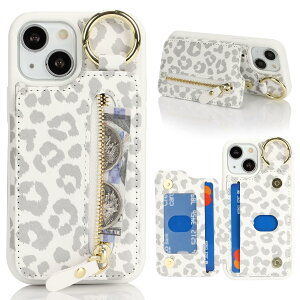 Havaya �Ή� iPhone 13 Mini �P�[�X iPhone 13Mini �P�[�X �J�[�h���[ �ČRMIL�K�i �����O�t�� �L�[�z���_�[ �L�[�����O �ϏՌ� �X�^���h�@�\ ���z �t�F�C�N���U�[-�z���C�g �q���E��