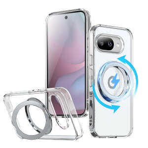 KWATUNG �P�[�X Google Pixel 9a �p �P�[�X magsafe�Ή� ���C�����X�[�d �O�[�O���s�N�Z�� 9a�p�X�}�z�P�[�X �ϏՌ� 360°��]�X�^���h �c�����Ή� �}�O�Z�[�t �����O �}�O�l�b�g���� �h�w�� �ČRMIL�K