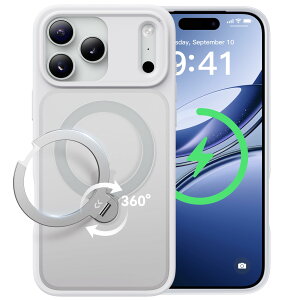 �y2025�ō�����&��_360�x��]�zCASEKOO iPhone 17 Pro Max �p �P�[�X MagSafe�Ή� �ČRMIL�K�i 360°�S�����ϏՌ� �y���c�����E�p�x���R�����z�ő�25W�}���[�d�Ή� �w��h�~/�}�b�g�d�グ/���ϖh�~/����