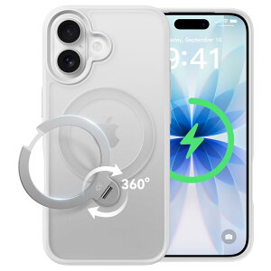 �y2025�ō�����&��_360�x��]�zCASEKOO iPhone 17 �p �P�[�X MagSafe�Ή� �ČRMIL�K�i 360°�S�����ϏՌ� �y���c�����E�p�x���R�����z �ő�25W�}���[�d�Ή� �w��h�~/�}�b�g�d�グ/���ϖh�~/������ ��
