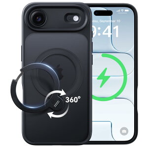 �y2025�ō�����&��_360�x��]�zCASEKOO iPhone Air �p �P�[�X MagSafe�Ή� �ČRMIL�K�i 360°�S�����ϏՌ� �y���c�����E�p�x���R�����z�}���[�d�Ή� �w��h�~/�}�b�g�d�グ/���ϖh�~/������ ���b�v�z
