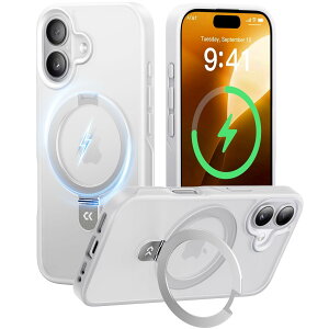 �y8�N�̏��S�J�� ���ϋv�X�^���h�\���zCASEKOO for iPhone 17 �P�[�X�y�ČRMIL�K�i �ϏՌ��^MagSafe�Ή��z�B���X�^���h �c�����đΉ� 25W ���C�����X�[�d�Ή� �}�b�g�d�グ �w��h�~ ���ϖh�~ ������