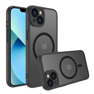 iphone 13 mini �P�[�X �X�}�z�J�o�[ �}�b�g������ �}�O�l�b�g���� ���C�����X�[�d �ϏՌ� �w��h�~ ����~�� �ČRMIL�K�i�EMagsafe�Ή� �A�C�t�H��13 mini �p�J�o�[ �C���` PinLiSheng (�u���b�N, iphone 1