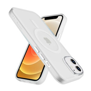 PinLiSheng iPhone 12 mini MagSafe�Ή� �P�[�X �}�b�g ������ �����{�^�� �ϏՌ� ���ɗD�����G�� �w��h�~ �ČRMIL�K�i ���ϖh�~ �X�g���b�v�z�[���t�� �X�}�z�P�[�X iPhone 12mini,�z���C�g-A