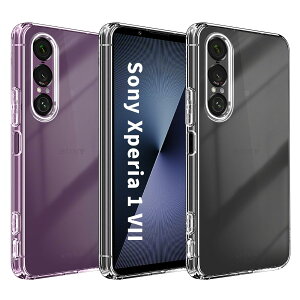 �yBlxnyt�zSONY Xperia 1 VII �p �P�[�X �N���A ���^ �Ռ��z�� �ϏՌ� TPU�f�� Xperia 1 Vii SO-51F SOG13 XQ-FS44 �P�[�X �y�� ���ϗ}�� ���C�����X�[�d�Ή� �G�N�X�y���A1VII ���� �ی�J�o�[(6.5�C���`)