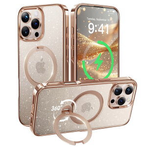 �y�ɏ�̓������E360°�S�����X�^���h�zCASEKOO iPhone 16 Pro �p�P�[�X �����d�グ �N���A �ω��� ���c���� �p�x���� MagSafe�Ή� �ČR�K�i�ی� �ϏՌ� ���ϋv�� �������� �ő�25W�}���[�d�Ή� �t�B