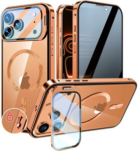 KELLCASE�y�J���������Y�ی�E�X�^���h+�`�����h�~+MagSafe�Ή� �ziPhone 17 Pro Max �p �P�[�X �S�ʕی� �B���X�^���h�t�� ���b�N�t�� ���� �}�O�l�b�g�� �A�C�t�H��17�v���}�b�N�X �J�o�[ �X�g���b