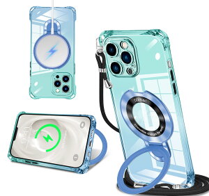 iPhone 13 Pro Max �p �P�[�X �N���A MagSafe�Ή� �����O�t�� �l�b�N �V�����_�[ �A�C�t�H��13�v���}�b�N�X ��|���P�[�X ���� ���|�� �΂߂��� �؍� ���� ��|�� �J�o�[ �ی^�X�^���h�t�� �}�O�l