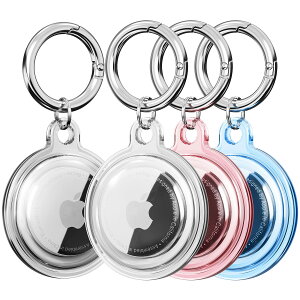�y4���Z�b�g�zAirtag �P�[�X �h���ADDJ AirTag�L�[�z���_�[�A���ɗD�����f��TPU���A���̎�ցA�ו��A���p�G�A�^�O�P�[�X�A�S�g���h�~�ی�/AirTag��p�P�[�X (4�F:�� �� �s���N �u���[)