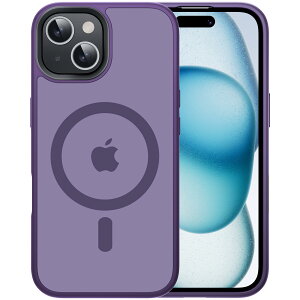 Eiffebill iPhone 15Plus �P�[�X 14 Plus ���� �yMagSafe�Ή��A�}�O�l�b�g���ځz�ČR MIL �K�i�̗����ی�A�ϏՌ� �w��t�����A�X�g���b�v�z�[���t���A�������ŉ��΂݂ɂ��� �A�C�t�H��15 �p �P�[�X (�p
