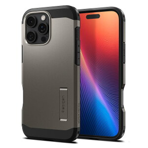 Spigen �y�n��18�N�̋Z�p�́ziPhone 16 Pro �P�[�X MagSafe�Ή� �}�O�l�b�g���� �X�^���h �}�b�g �ϏՌ� �ČRMIL�K�i �^�t�E�A�[�}�[�iAI�j�E�}�O�t�B�b�g ACS08145 (�K�����^��)
