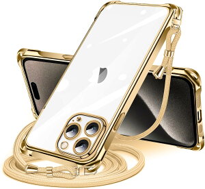 NISIILNG iPhone 15 Pro Max �p �P�[�X �N���A �V�����_�[ iPhone15promax �X�}�z�P�[�X �A�C�t�H��15ProMax �J�o�[ ���|�� �΂߂��� ��|�� ���� ���^ �y�� �ϏՌ� TPU �X�g���b�v�t�� �R�t�� �΂߂��� �D��