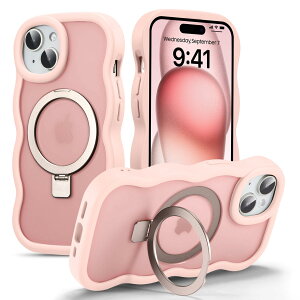 UEEBAI �Ή� iPhone 14 Plus/15 Plus �p�� �P�[�X ������ TPU �E�F�[�u�f�U�C�� �X�}�z�P�[�X ���� �l�C ������� �P�[�X Magsafe�Ή� ���c���� ���^ �y�� �}�O�l�b�g���� �g�^ �o���p�[ �X�}�z�P�[�X -