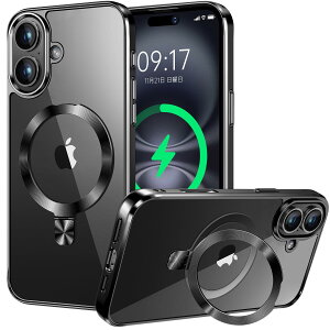 �yCD MagSafe�����O�E�X�^���h��́ziPhone 16 �p�N���A�P�[�X[MagSafe�Ή��E�B���X�^���h] [�{�̂̐F�E���b�L�o���p�[]�X�g���b�v�z�[���t�� �p�x������ �ČRMIL�K�i�擾�E�ϏՌ� �A�C�z��16����