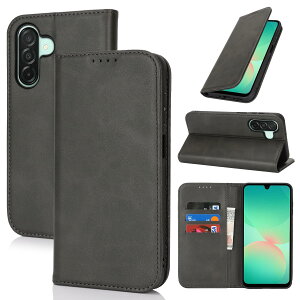 Galaxy A26 5g �P�[�X �蒠�^ �X�}�z�P�[�X �T���X�� �M�����N�V�[a26 �J�o�[ �蒠�^ �J�[�h�X���b�g�A�L�b�N�X�^���h ���U�[(�u���b�N)