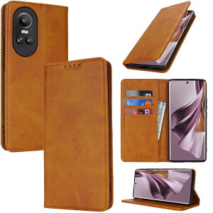 �Ή� Oppo reno 10 pro 5g �P�[�X �蒠�^ �X�}�z�P�[�X �I�b�| ���m10 pro 5g �蒠�^�P�[�X �I�b�|���m10�v�� �J�o�[ �蒠�^ �J�[�h�X���b�g�A�L�b�N�X�^���h ���U�[(���C�g�u���E��)