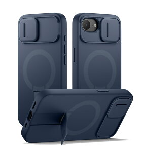 SURITCH ���C�P�[�XiPhone 16e�ƌ݊��� �ƃJ�����ی�J�o�[&�J�����R���g���[���{�^��&�ƒ����\�ȃX�^���h ���h�~�ϏՌ��ی�J�o�[iPhone 16e�p (�u���[)