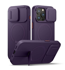 SURITCH ���C�P�[�XiPhone 15 pro�ƌ݊��� �ƃJ�����ی�J�o�[�ƒ����\�ȃX�^���h ���h�~�ϏՌ��ی�J�o�[iPhone 15 pro�p (�p�[�v��)