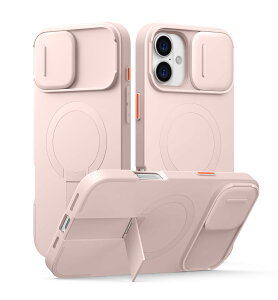 SURITCH ���C�P�[�XiPhone 16 plus�ƌ݊��� �ƃJ�����ی�J�o�[�ƒ����\�ȃX�^���h ���h�~�ϏՌ��ی�J�o�[iPhone 16 plus�p (�s���N)