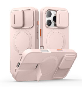 SURITCH ���C�P�[�XiPhone 16 pro�ƌ݊��� �ƃJ�����ی�J�o�[�ƒ����\�ȃX�^���h ���h�~�ϏՌ��ی�J�o�[iPhone 16 pro�p (�s���N)